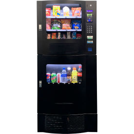 Seaga SnakMart Compact Combo Snack & Drink Vending Machine with Credit Card Reader, 4 Wide Selection