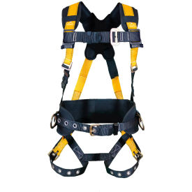 Guardian Seraph Construction Harness With Waist Pad, Tongue Buckle Legs, 3 D-Rings, M-L