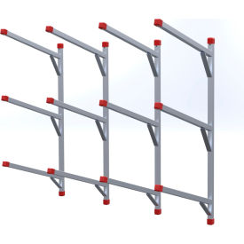 Bumper Rack 24" Arms, Aluminum, 38" L x 1-1/2" W x 25" H, Set of 4