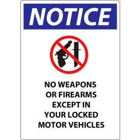Concealed Carry Sign, Wisconsin, 7"W x 10"H, Recycled Aluminum