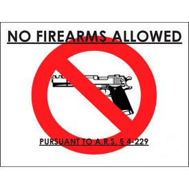 Concealed Carry Sign, Arizona, 10"W x 7"H, Recycled Aluminum