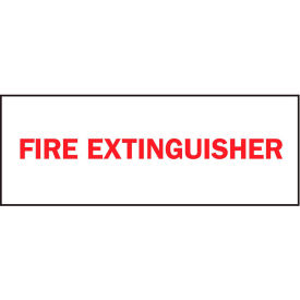 Zing Eco Safety Sign, Fire Extinguisher, 14"W x 5"H, Recycled Polystyrene Self Adhesive