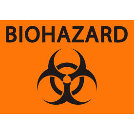 Zing Eco Safety Sign, BioHazard, 10"W x 7"H, Recycled Polystyrene Self Adhesive