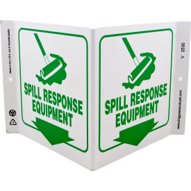 Zing Eco Safety V Sign, Spill Response Equipment, 12"W x 7"H, Recycled Plastic
