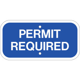 Eco Parking Sign, Handicapped Parking Permit, 12"W x 6"H, Recycled Aluminum