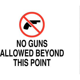 Concealed Carry Sign, No Guns Allowed, 14"W x 10"H, Recycled Aluminum