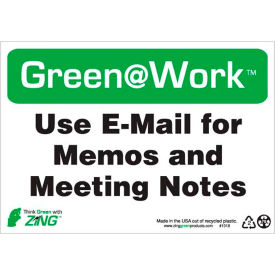 Use E-Mail for Memos and Meeting Notes, 10"W x 7"H, Black/Green/White