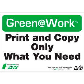 Sign, Print and Copy Only What You Need, 10"W x 7"H, Black/Green/White