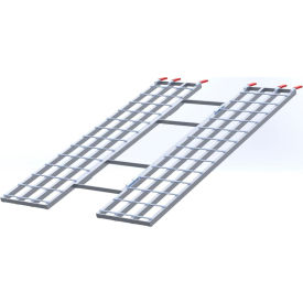 Trifold Aluminum Ramp, 1500 lb Capacity, 82"L x 51"W