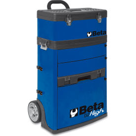 2-Module Rolling Tool Chest w/ Detachable Tool Box, 19-1/2"W x 13-3/16"D x 36-1/4"H, Blue