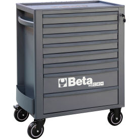 Heavy Duty Rolling Tool Cabinet, 8 Drawers, 29-1/8" x 17-1/2" x 38-1/8", Gray
