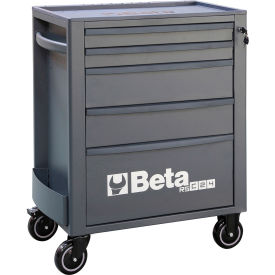 Heavy Duty Rolling Tool Cabinet, 5 Drawers, 29-1/8"W x 17-1/2"D x 38-1/8"H, Gray