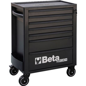 Heavy Duty Rolling Tool Cabinet, 7 Drawers, 29-1/8"W x 17-1/2"D x 38-1/8"H, Black