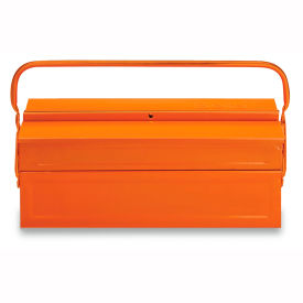 5-Section Cantilever Metal Tool Box, 17-3/4"W x 7-7/8"D x 8-1/4"H, Orange