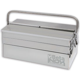 5-Section Cantilever Stainless Steel Tool Box, 17-3/4"W x 7-7/8"D x 8-1/4"H, Silver