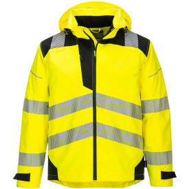 Hi-Vis Extreme Rain Jacket, ANSI Class 3, L, Yellow/Black