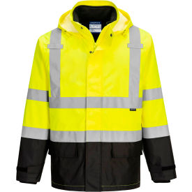 Hi-Vis 3-In-1 Contrast Traffic Jacket, L, Yellow/Black