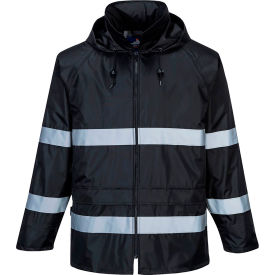 Classic Iona Enhanced Visibility Rain Jacket, 5XL, Black