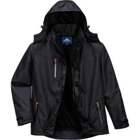 Outcoach Extreme Waterproof Breathable Rain Jacket, S, Black