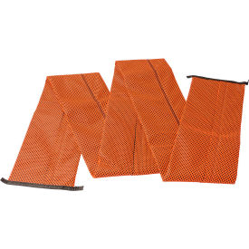 Hi-Vis Water Activated Reinforced Flood Barrier, 6" Dia. x 10'L, Pack of 10