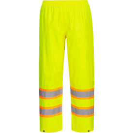 Hi-Vis Contrast Tape Rain Pants, 4XL, Yellow