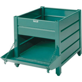 WorkingTainer Steel Container, 34"L x 42"W x 31"H, 4000 lb. Cap., Vista Green
