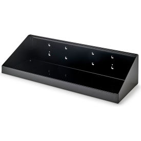 Steel Shelf For LocBoard, 18"W x 6-1/2"D, Black