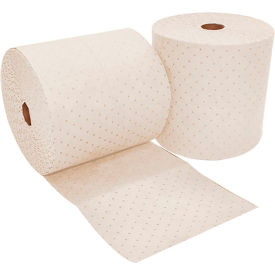 Biodegradable Oil Only Roll, Heavy Weight, 15"W x 150'L, White, 2 Rolls/Bag