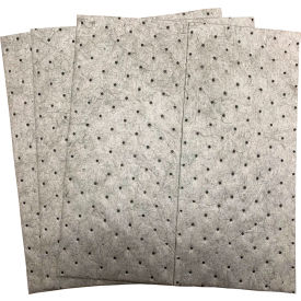 Biodegradable Universal Pad, Heavy Weight, 16"W x 18"L, Gray, 100/Pack