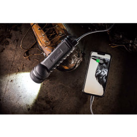 GX40R Waterproof USB-C Rechargeable Flashlight, Black