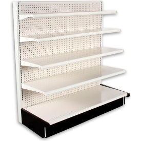 Displays Single Sided Starter, 36"L x 12"W x 96"H, Antique White