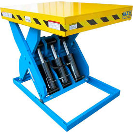 Max Heavy Duty Scissor Lift Table, Foot Operated, 10000 lb Capacity, 48" x 36", 230V