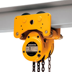 NTH Navy Manual Chain Hoist with Push Trolley, 1 Ton Capacity, 10' Lift