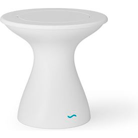 Ledge Lounger Autograph Standard Side Table, White Base & Lid