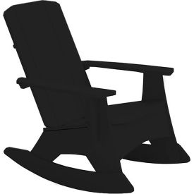 Ledge Lounger Adirondack Rocker, Black