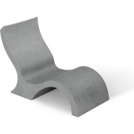 Ledge Lounger Signature Low Back Chair, Granite Gray