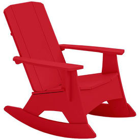 Ledge Lounger Adirondack Rocker, Red