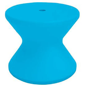 Ledge Lounger Signature Standard Side Table with Umbrella Hole, Light Blue