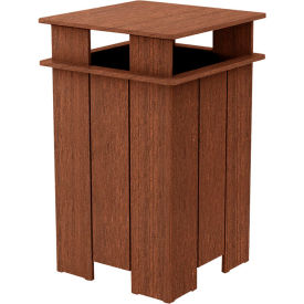 Ledge Lounger Mainstay Industrial Square Trash Bin & Liner, 40 Gallon Capacity