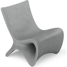 Ledge Lounger Autograph Chair, Granite Gray