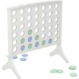 Ledge Lounger Games Four In A Row, White Board, Large Pucks