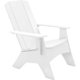 Ledge Lounger Adirondack, Regular, Ready To Assemble, White