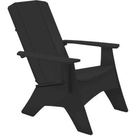 Ledge Lounger Adirondack, Regular, Ready To Assemble, Black
