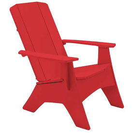 Ledge Lounger Adirondack, Regular, Ready To Assemble, Red