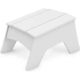 Ledge Lounger Adirondack Ottoman, White