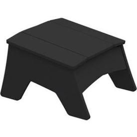 Ledge Lounger Adirondack Ottoman, Black