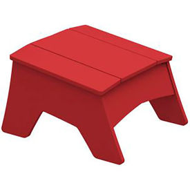 Ledge Lounger Adirondack Ottoman, Red
