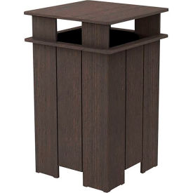Ledge Lounger Mainstay Industrial Square Trash Bin & Liner, 40 Gallon Capacity