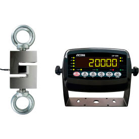 Hanging Scale with LED Indicator, 20,000 lb x 2 lb, Black
