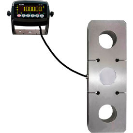 Heavy Duty Tension Hanging Scale with LED Indicator, 100,000 lbs x 20 lb, Black